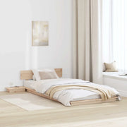 Struttura del letto con testiera Marrone 90 x 200 cm legno 872416