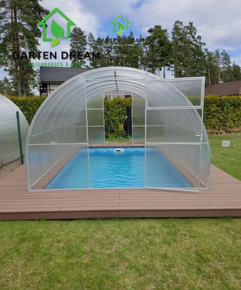 Copertura per Piscina Garten Dream MARINA 3x8 m con Policarbonato 4 mm