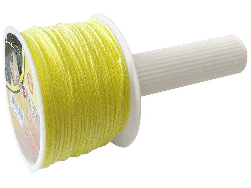 15pz filo per edilizia con manico girevole mt. 100 col. giallo fluorescente cod:ferx.vit49686