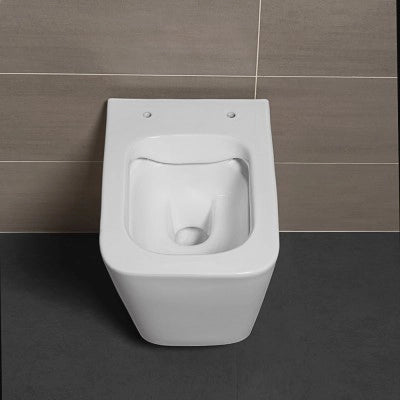 WC sospeso Rimless serie Malaga bianco lucido in ceramica