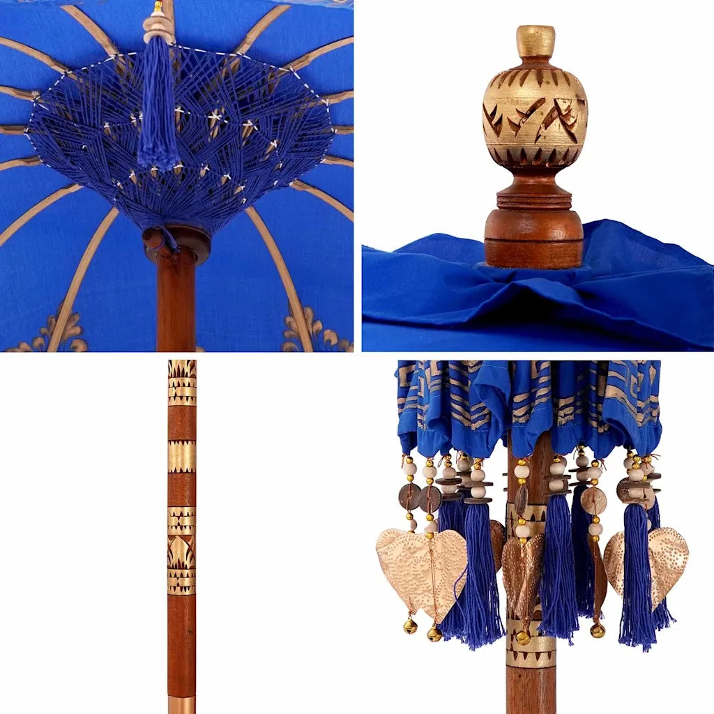 Parasol Balinese Blu 125 x 125 x 260 cm 42006465