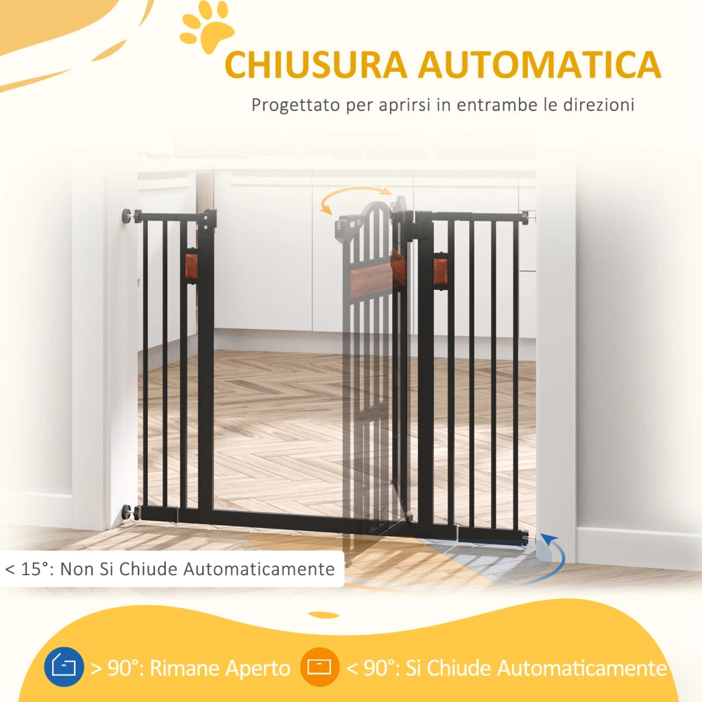 Cancelletto per Cani ¨C zephmum ¨C Nero, 74-105x76.2 cm