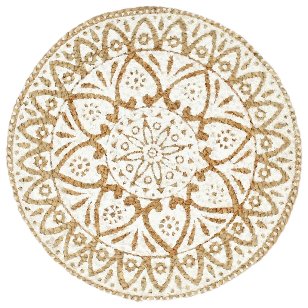 Tovagliette 6 pz Bianche 38cm Rotonde in Juta CFW8423309