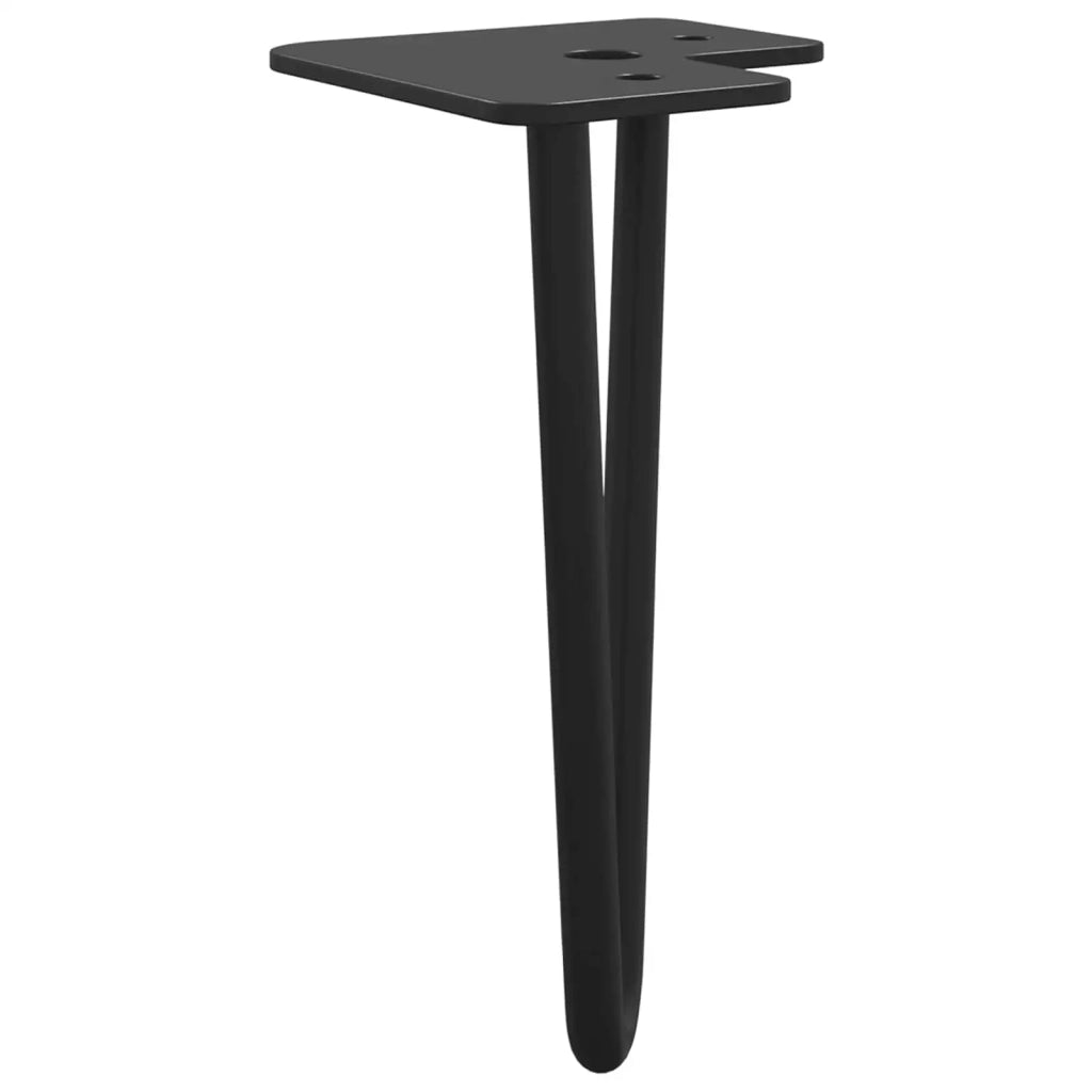 Piedino per mobili 2 pcs Nero 54,1 x 54,1 x 100 mm Ferro