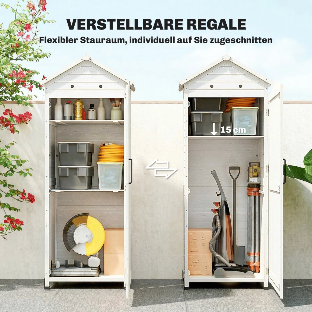Armadio da giardino in legno ¨C zephmum ¨C  galvanizzato con ventilazione