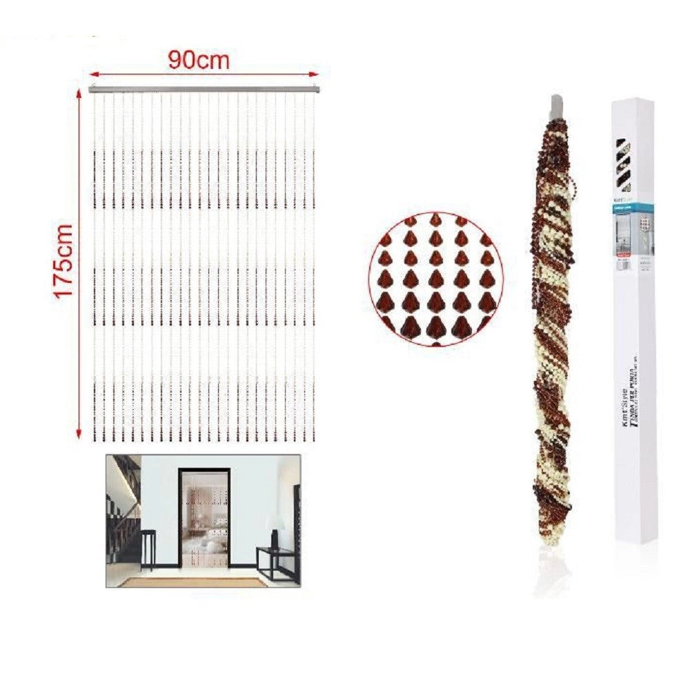 Trade Shop - Tenda A Fili Con Perline Colorate Supporto Per Porta 90x175 Cm Moschiera 2002913 -