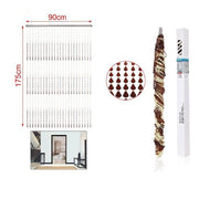 Trade Shop - Tenda A Fili Con Perline Colorate Supporto Per Porta 90x175 Cm Moschiera 2002913 -