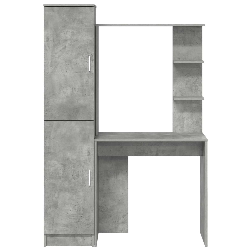 Scrivania 2 pcs Grigio cemento 3337284