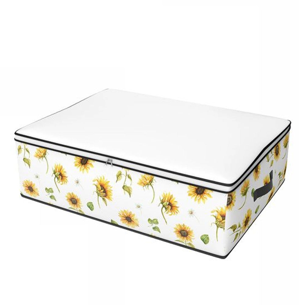 Trade Shop - Box Scatola Salvaspazio Armadio Contenitore Porta Oggetti Organizer 100x45x15 Cm -