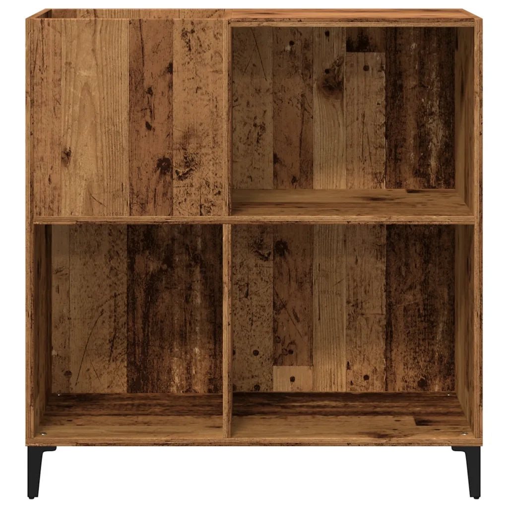 Mobile Porta Dischi Legno Antico 84,5x38x89cm Legno Multistrato 857173