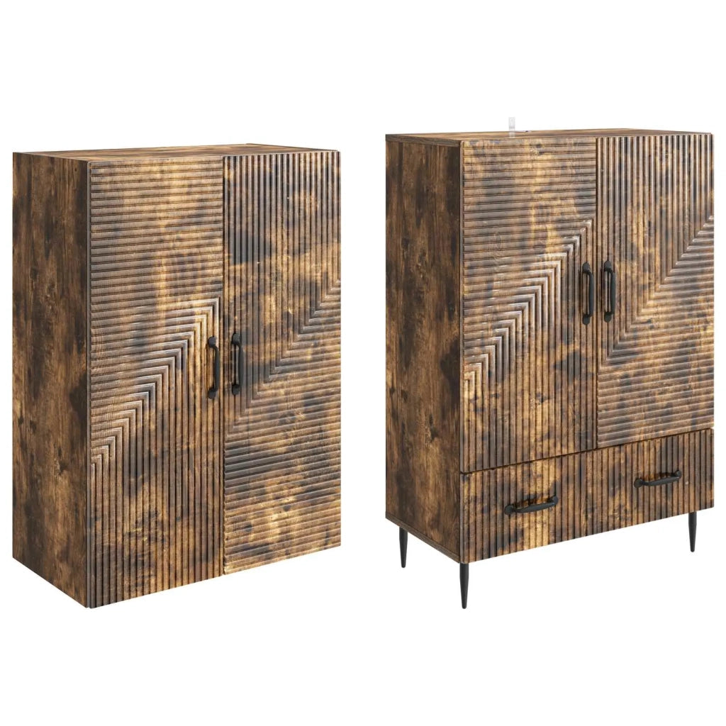Set di armadi 2 pcs 66 x 34,5 x 95 cm Legno ingegnerizzato