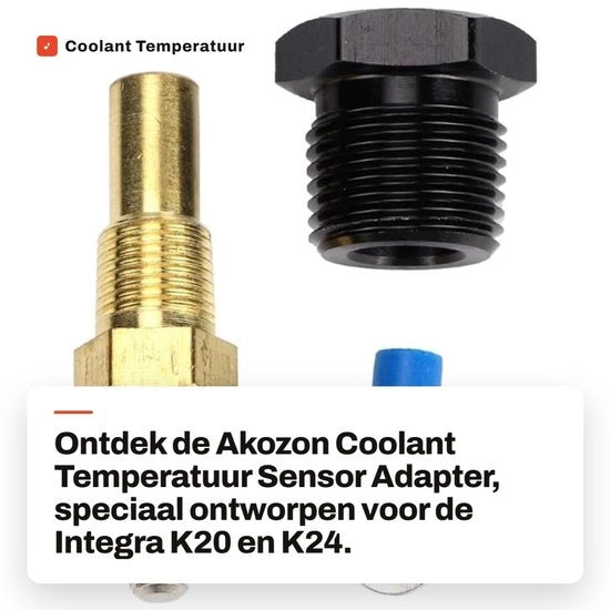 Adattatore di Sensore di Temperatura del Liquido di Raffreddamento - Duraturo e Affidabile - Adatto per Integra K20 K24 - Prestazioni Affidabili - Adattamento Perfetto