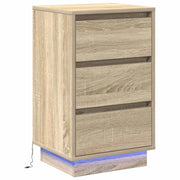 Comodino | Armadio da Notte | Mobiletto da notte con cassetto Rovere Sonoma 39 x 34,5 x 65 cm