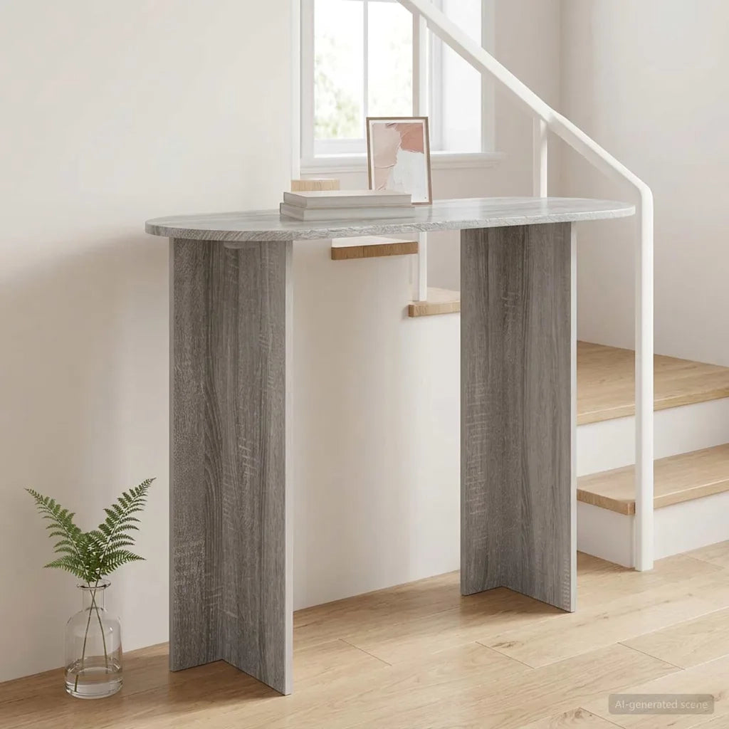 Tavolo consolle Grigio Sonoma 100 x 39,5 x 75 cm 8001155