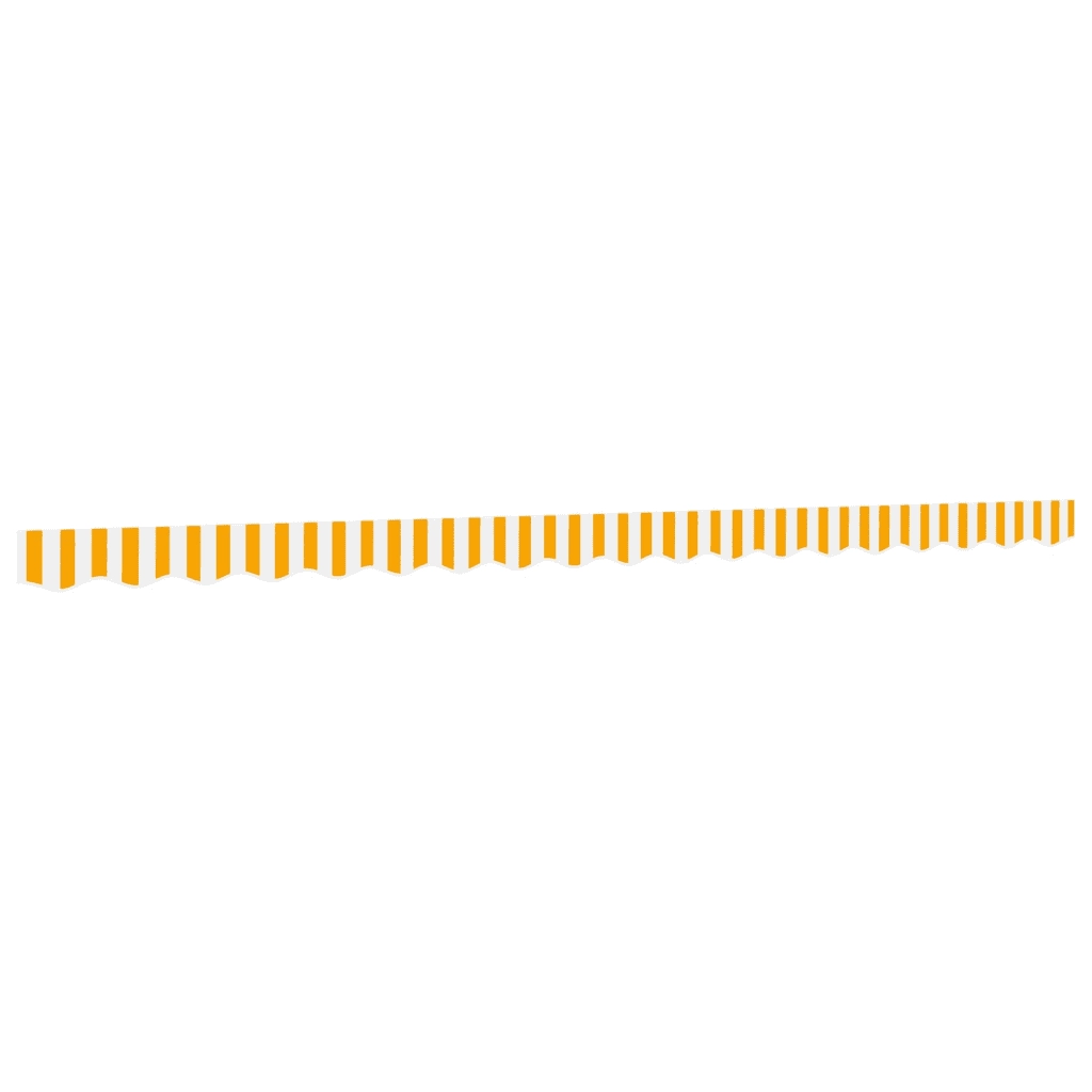 Tessuto Ricambio per Mantovana Tenda Righe Gialle Bianche 4,5 m