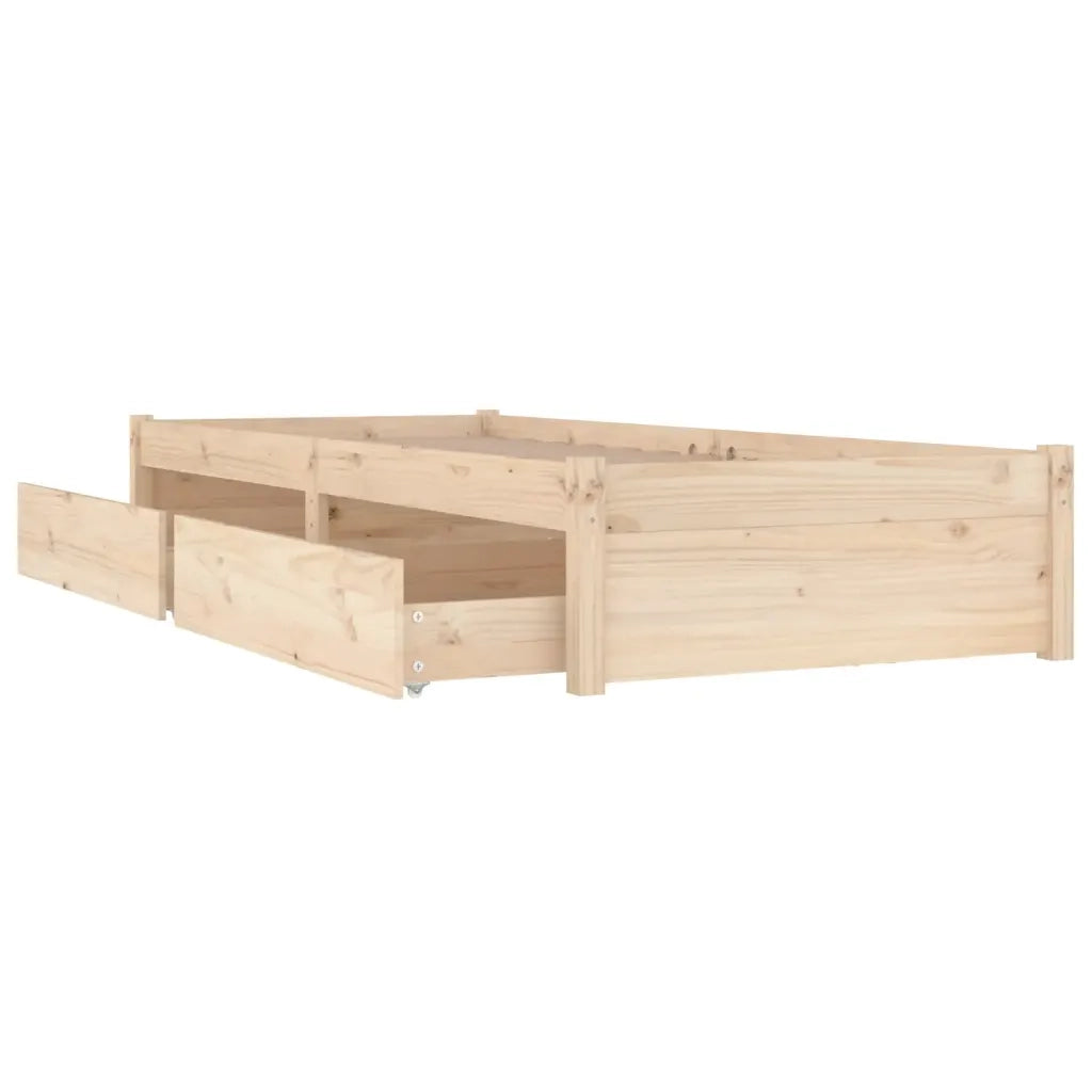 vidaXL Giroletto con Cassetti 75x190 cm Small Single