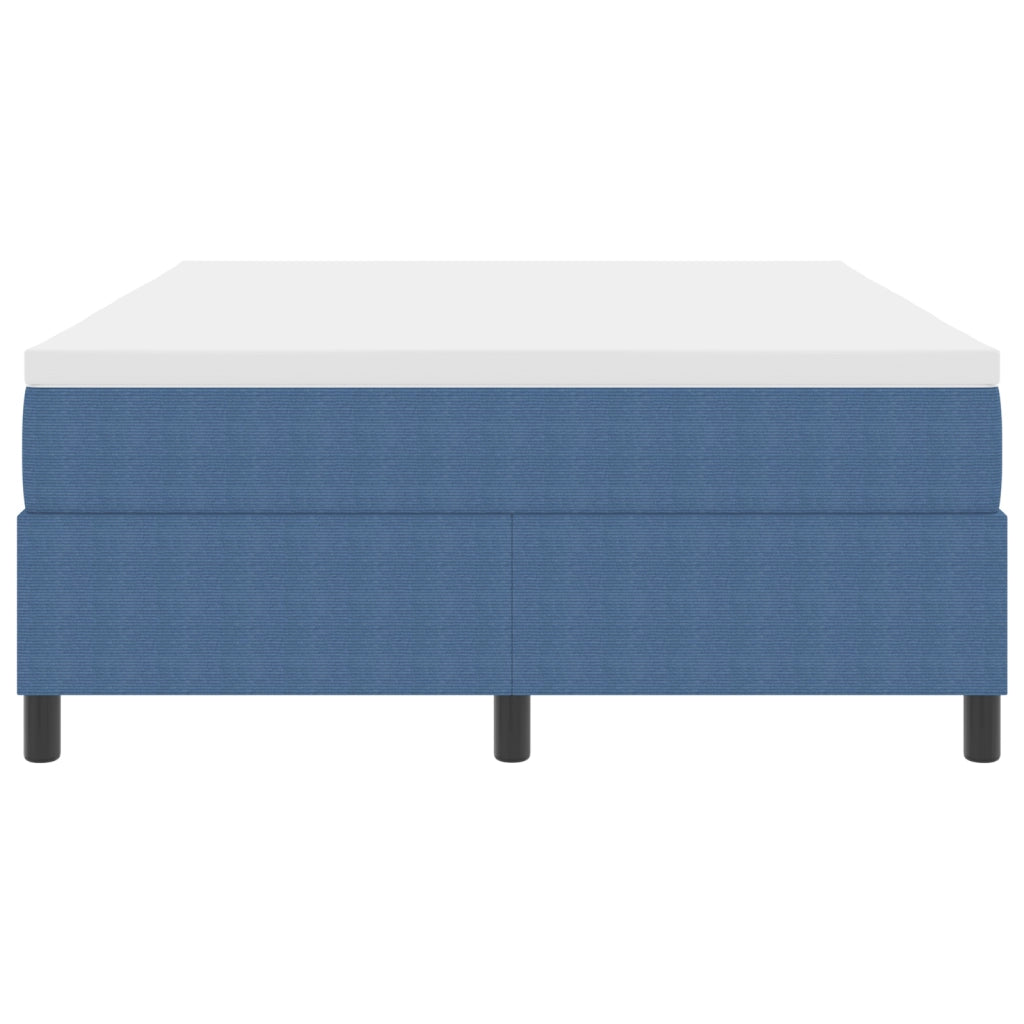 Letto Box Spring con Materasso Blu 140x200 cm Tessuto Corsaro