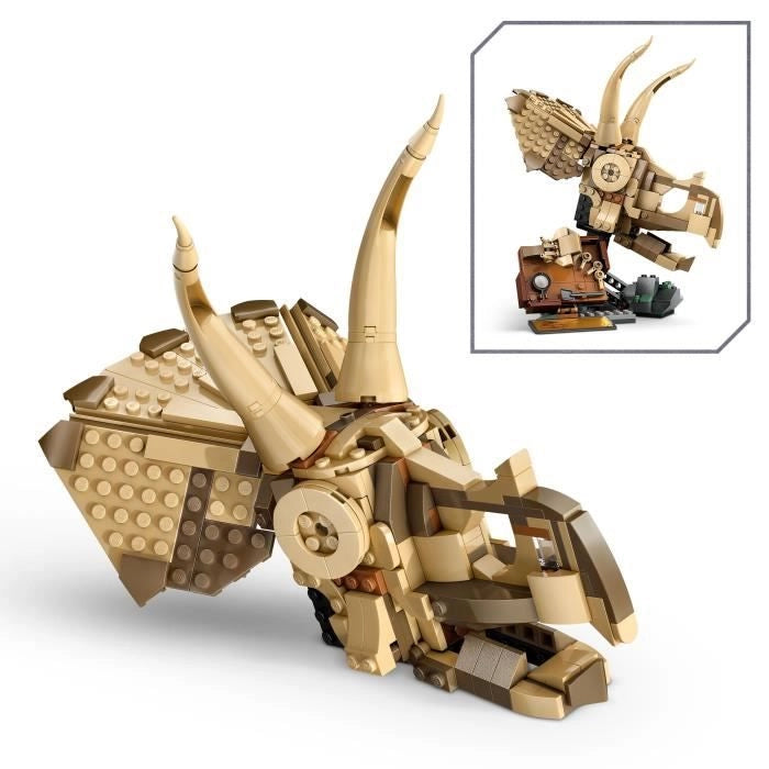 LEGO Jurassic World 76969 Fossili di dinosauro: teschio di triceratopo - Gioco per bambini di 9 anni