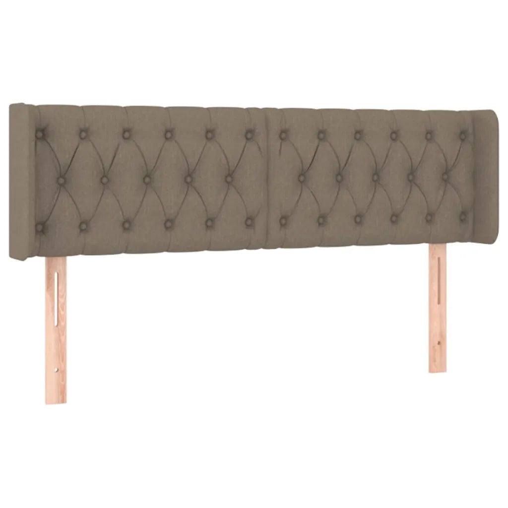Testiera ad Orecchio Tortora 163x16x78/88 cm in Tessuto 3119114