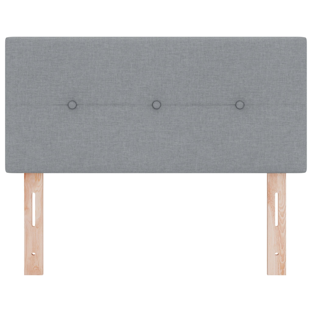 Testiera LED  Con bottoni Grigio chiaro 100 cm Tessuto