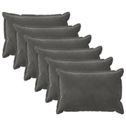 Cuscino con cuscino HOUTEN 6 pz Grigio Scuro Velluto 933227