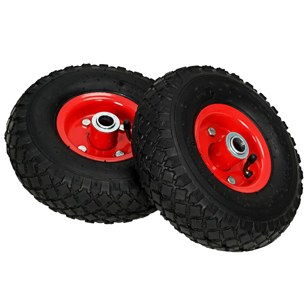Ruote Carrello a Mano 2 pz Gomma 3.00-4 (245x82) cod mxl 73608