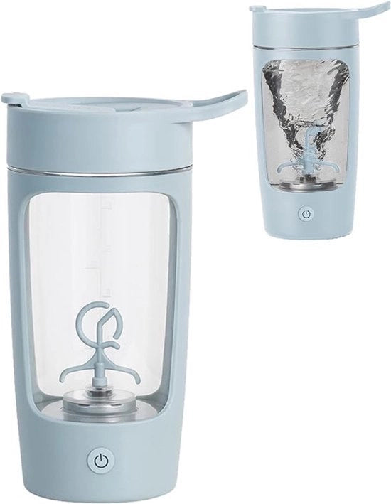 Blender elettrico universale, sport water, tazza grande per proteine, moda e portatile (blu)