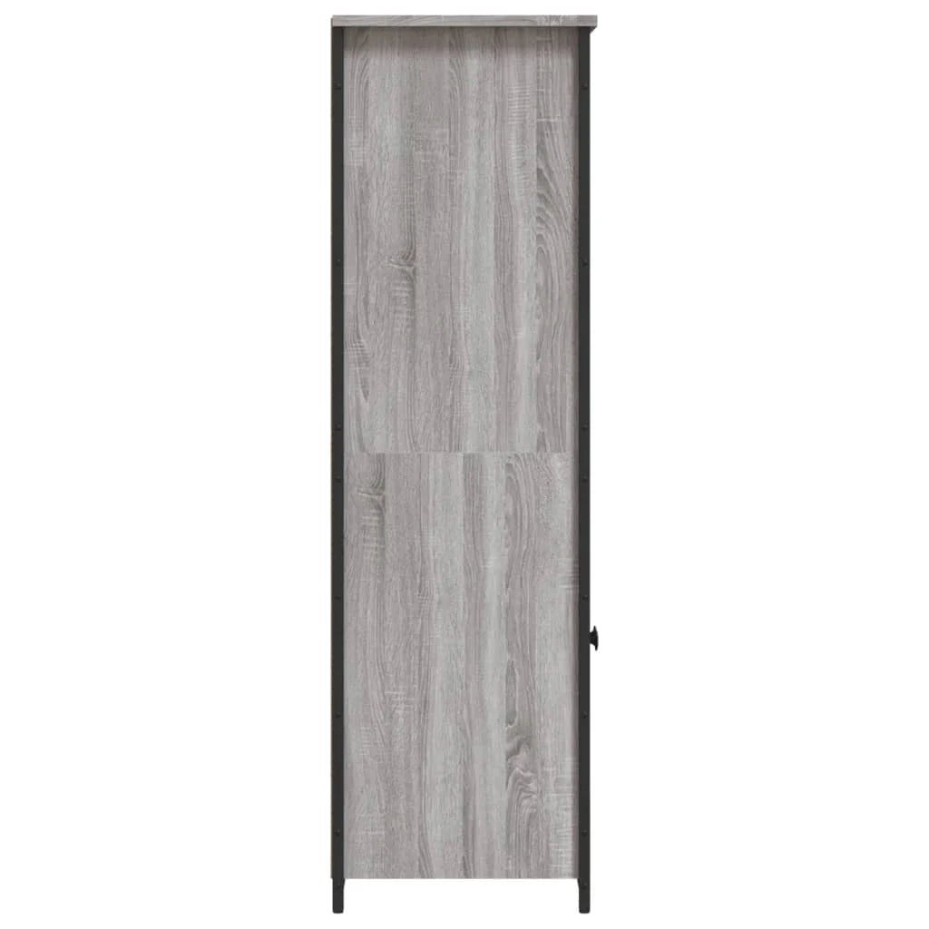 Buffet credenza cassettiera armadio mobile contenitore organizer cucina soggiorno salotto rovere Sonoma alto 62 x 36 x 121,5 cm legno ingegnerizzato grigio 02_0035386
