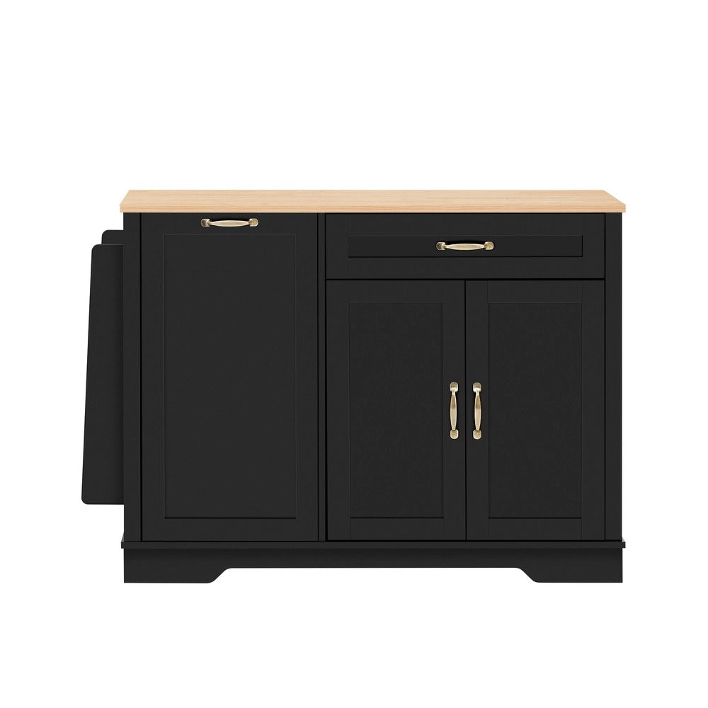 Credenza 3 Ante e Cassetto con Ripiani Estraibili ¨C MINIMAL ¨C Nero
