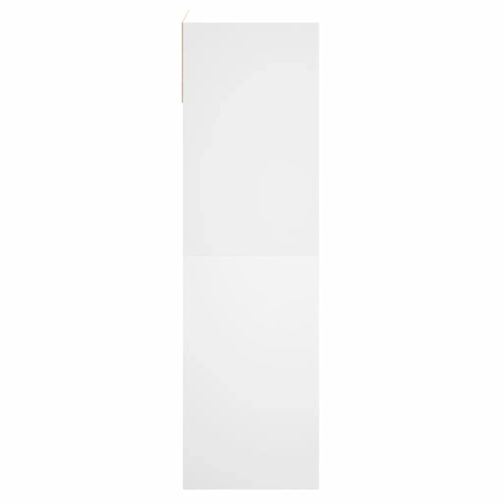 Scarpiera Bianca 60x34x116 cm in Legno Multistrato 840015