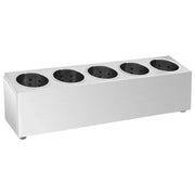 Portaposate con 5 Inserti Rettangolare in Acciaio Inox CFW5466835