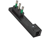 Spina Clock a Squadra Italiana 2 Poli + Terra Nera 10A 80081 Fanton 3 Pezzi