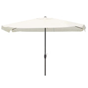 Trade Shop - Ombrellone Da Giardino Esterno Balcone Terrazzo Bianco 3x2 Mt Con Manovella 223223 -