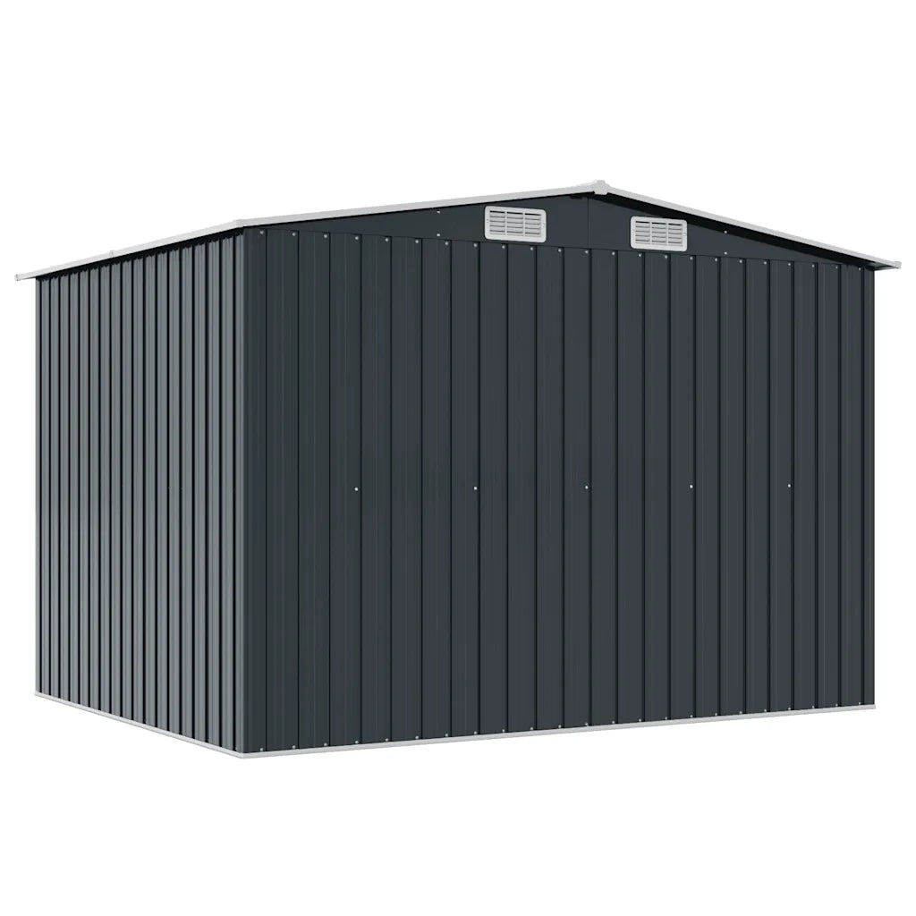 Capanno per Attrezzi Antracite in Acciaio 257x205x178 cm  cod mxl 52041