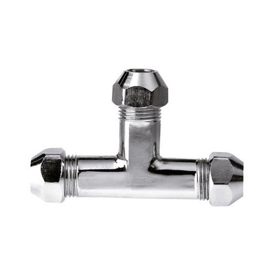 RACCORDO A T  CON GUARNIZIONE E DADI CONICI- 10x10x10 mm- Remer- pezzi 1