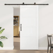 Porta scorrevole Bianco e Nero 83 x 202 cm