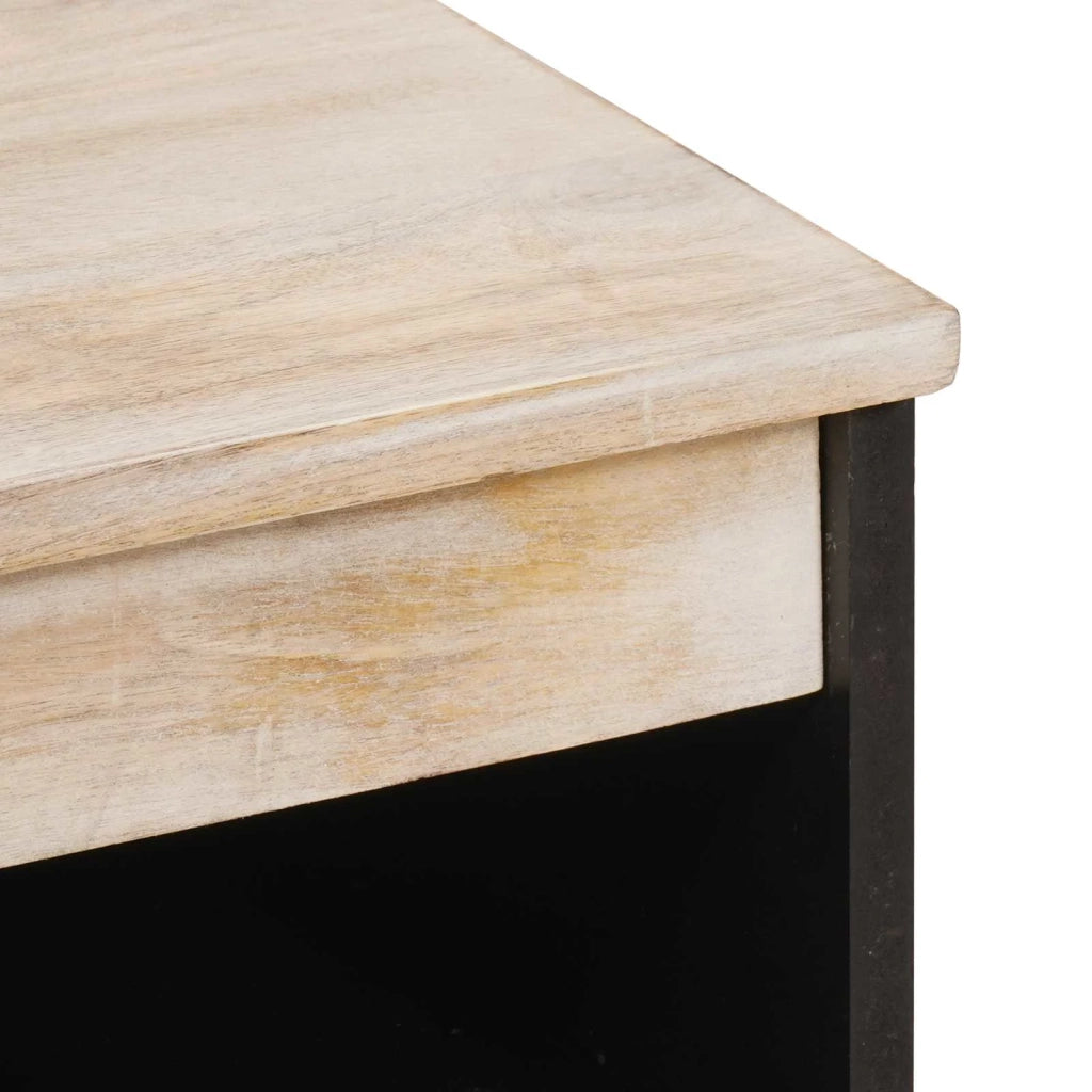 Credenza | Madia | Buffet da pranzo | Armadio da pranzo con porta Finitura Bianco Lavato 60 x 33 x 75 cm