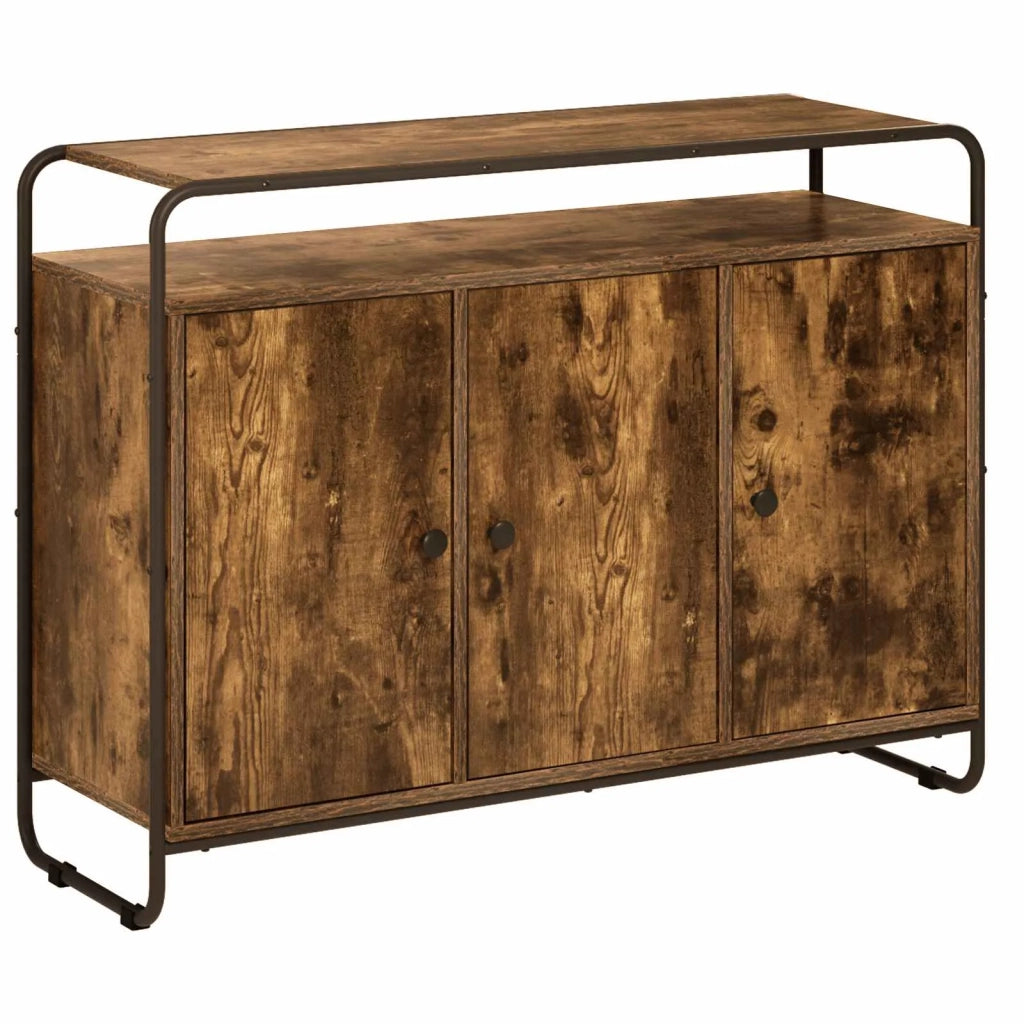 Credenza Rovere Fumo 102 x 35 x 75 cm Legno ingegnerizzato 8007986