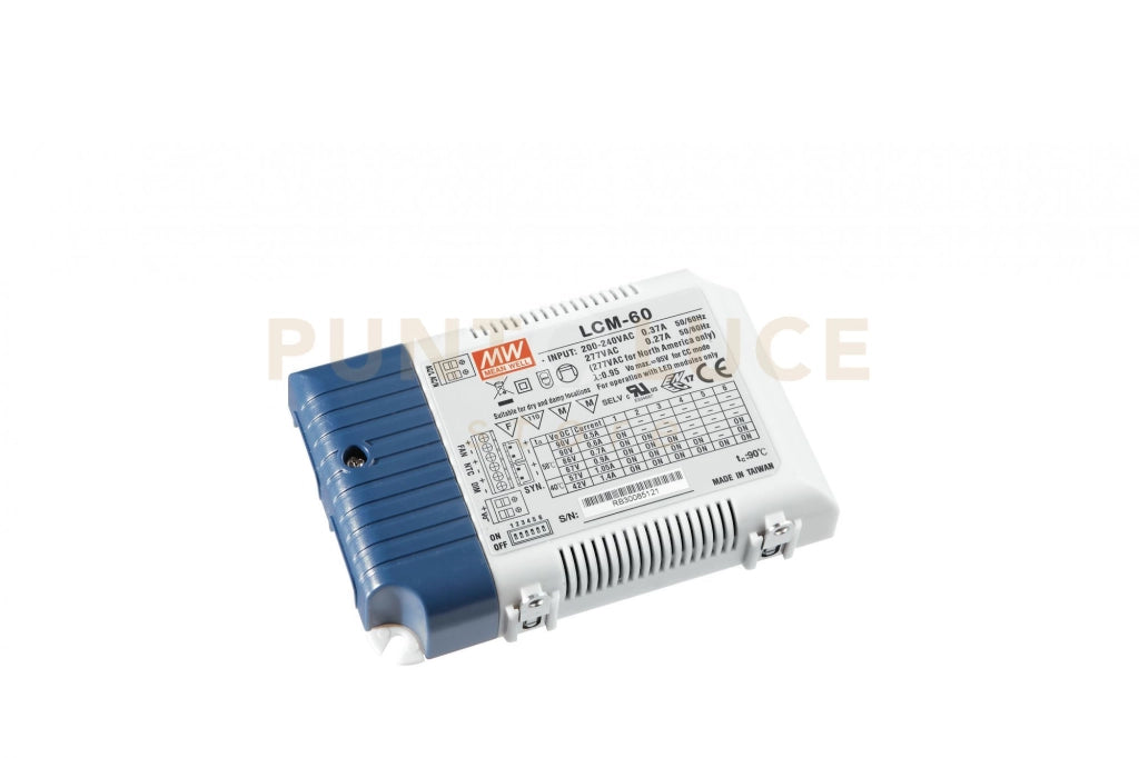 I-DRIVER-DIMM-LCM60 DRIVER MW LCM C.COSTANTE DIMM. OUTPUT DC2-90V 500mA 60W INPUT AC180-295V DC254-417V 12,3X8,1X2,3CM