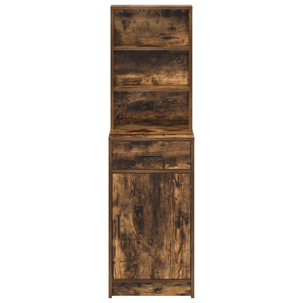 Mobile Alto in Rovere FumÃ¨, 40x41x135 cm, in Legno Ingegnerizzato