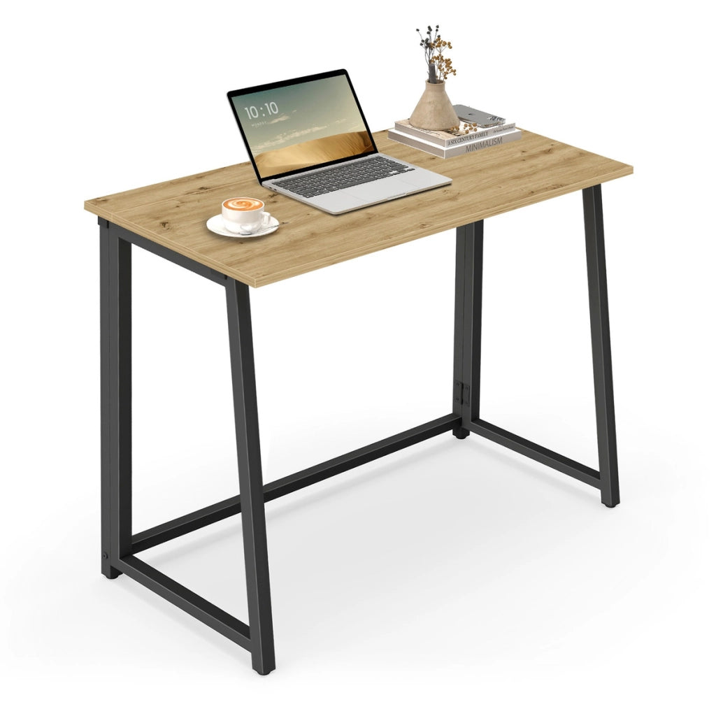 Scrivania per Computer Max 1.0 Rovere Artisan e Acciaio