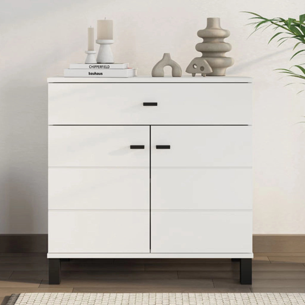 Madia Pisac, Credenza 2 Ripiani, 77x35x78h cm Bianco