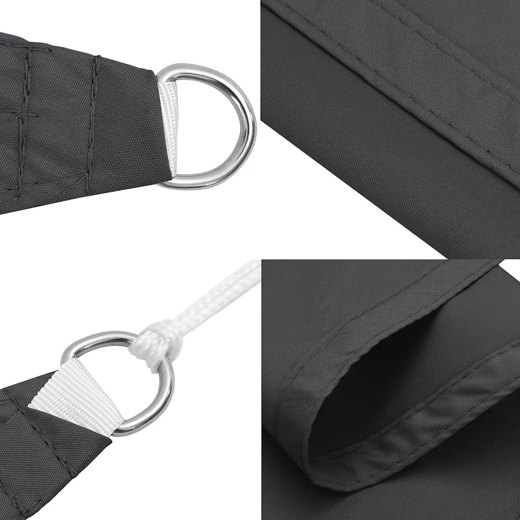 Parasole a Vela Oxford Triangolare 3x4x4 m Antracite 135119