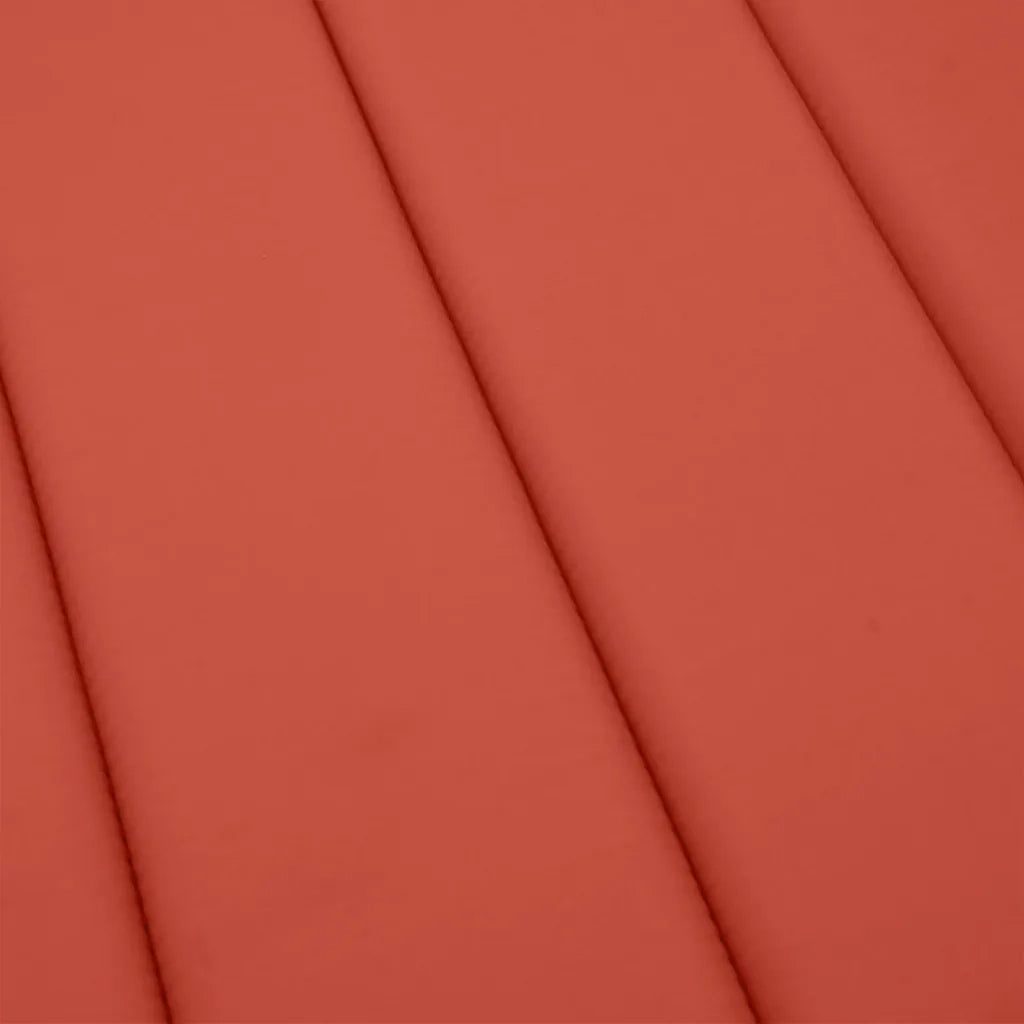 Cuscino per Lettino Prendisole Rosso Mélange 200x70x4cm Tessuto 4002526