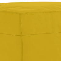 Poggiapiedi Giallo 60x50x41 cm in Velluto 349299