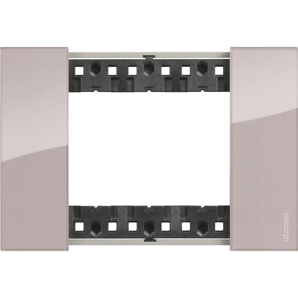 Placca Bticino Living Now 3 moduli colore aura KA4803DM