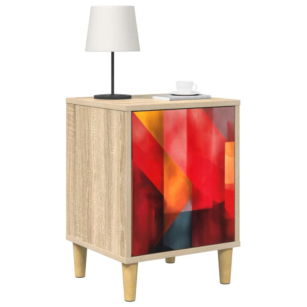 Armadio da Notte HEESCH 2 pz Rovere Sonoma 36 x 33 x 50 cm 8007208