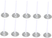 Set di Lint per Candelabri 500 pezzi - Lint per Candelabri Senza Fumo con Base - Kit di Autoassemblaggio Duraturo - Per Candelabri - Lint di Cotone - Dimensioni 2,6 x 1,9 x 1,9 cm - Kit di Assemblaggio per Candelabri