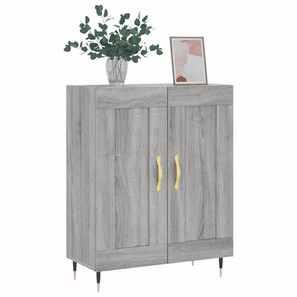 Credenza | Madia | Buffet da pranzo | Armadio da pranzo Grigio Sonoma 69,5x34x90 cm in Legno Multistrato
