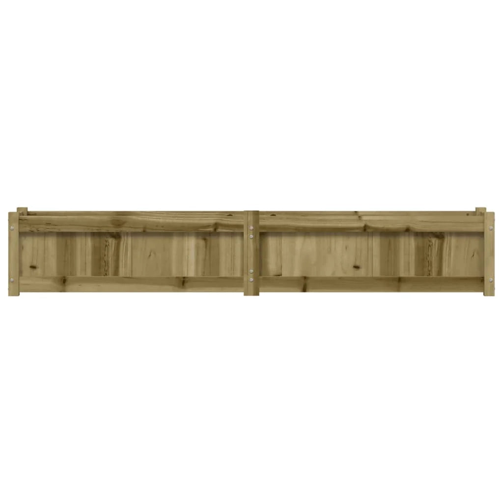 Fioriera rialzata per piante e fiori terrazza giardino 180 x 31 x 31 cm legno di pino impregnato marrone 02_0037469
